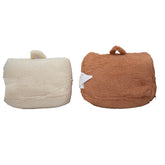 ROOM 2 ROOM SHERPA WEDGE PILLOW BROWN (UPC # 1922341011110) & IVORY UPC # 1922341011103) - 15in. x 8 in. x 12in - 6 pcs of each